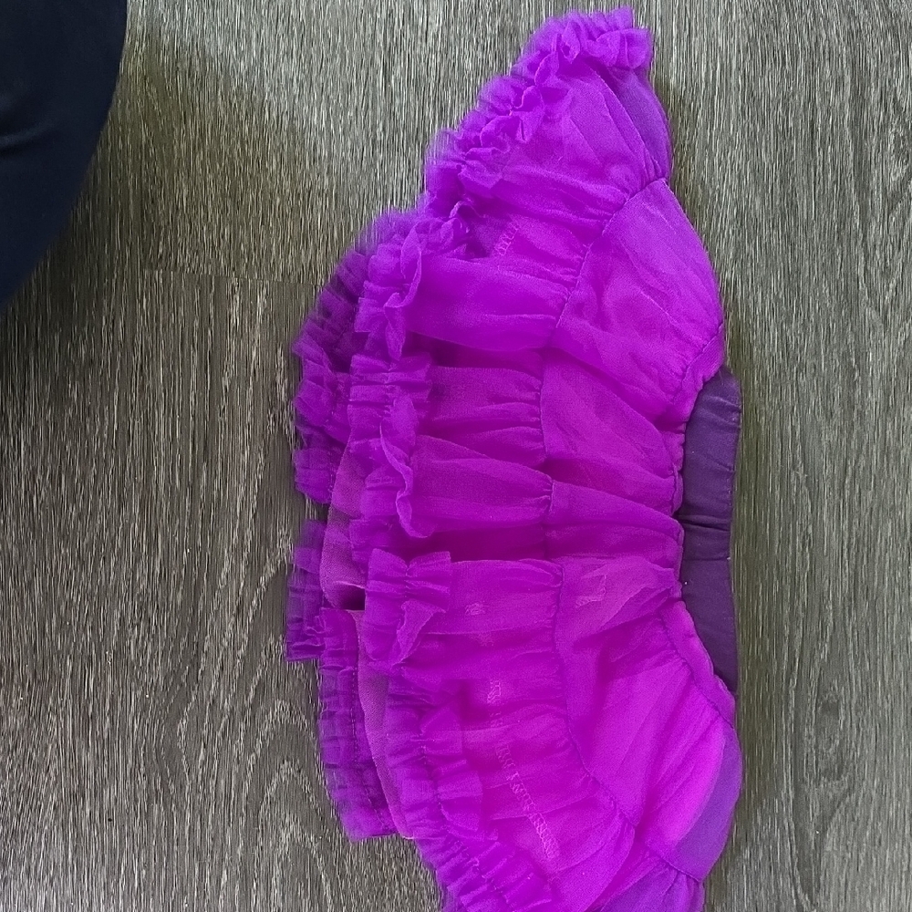Vibrant Purple Layered Skirt
